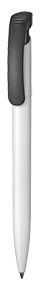 Kugelschreiber CLEAR - weiss/schwarz
