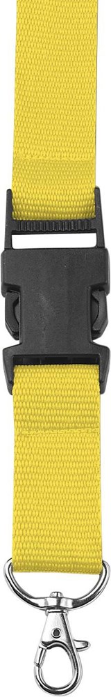 Lanyard aus Polyester Bobbi - Gelb