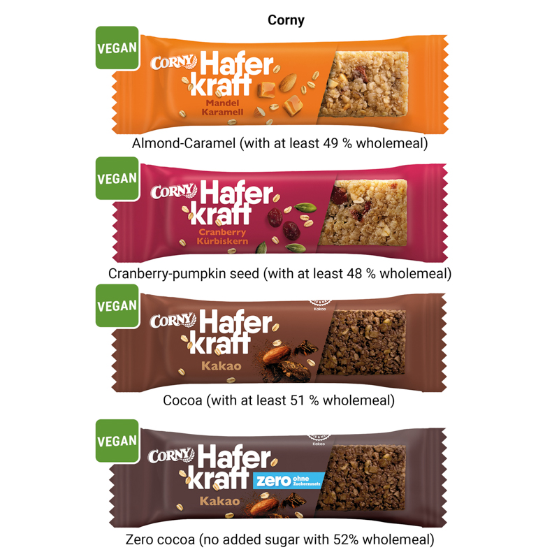 Corny Haferkraft Riegel, Mandel-Karamell
