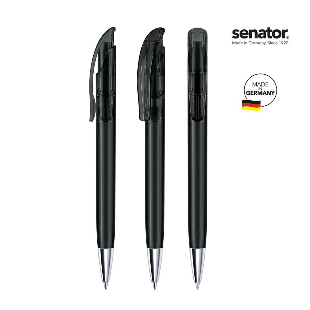senator® Challenger Clear MT  Druckkugelschreiberclear - Schwarz